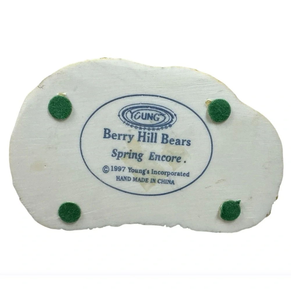 Vintage Young’s Berry Hill Bears Spring Encore 1997 Dancing Bears Figurine